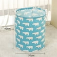 thumbnail image 3 of Waterproof Foldable Laundry Hamper  Drawstring Waterproof  Cotton Linen Collapsible Storage Basket  Cotton Fabric Nursery Toy Linen Bin Storage Basket Organizer, 3 of 9