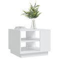 thumbnail image 4 of Mesa de café VidaXL de madera de ingeniería blanca 55x55x43 cm, 4 of 7