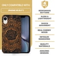 thumbnail image 7 of Wood phone case for iPhone XR compatible protective cell phone cover shockproof slim fit laser engraved Rose Flower design Black wood case for Men & Women by CaseYard, 7 of 7
