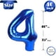 thumbnail image 5 of Globo IWERP número 4 azul marino de 40 cm para decoración de fiestas, 5 of 9