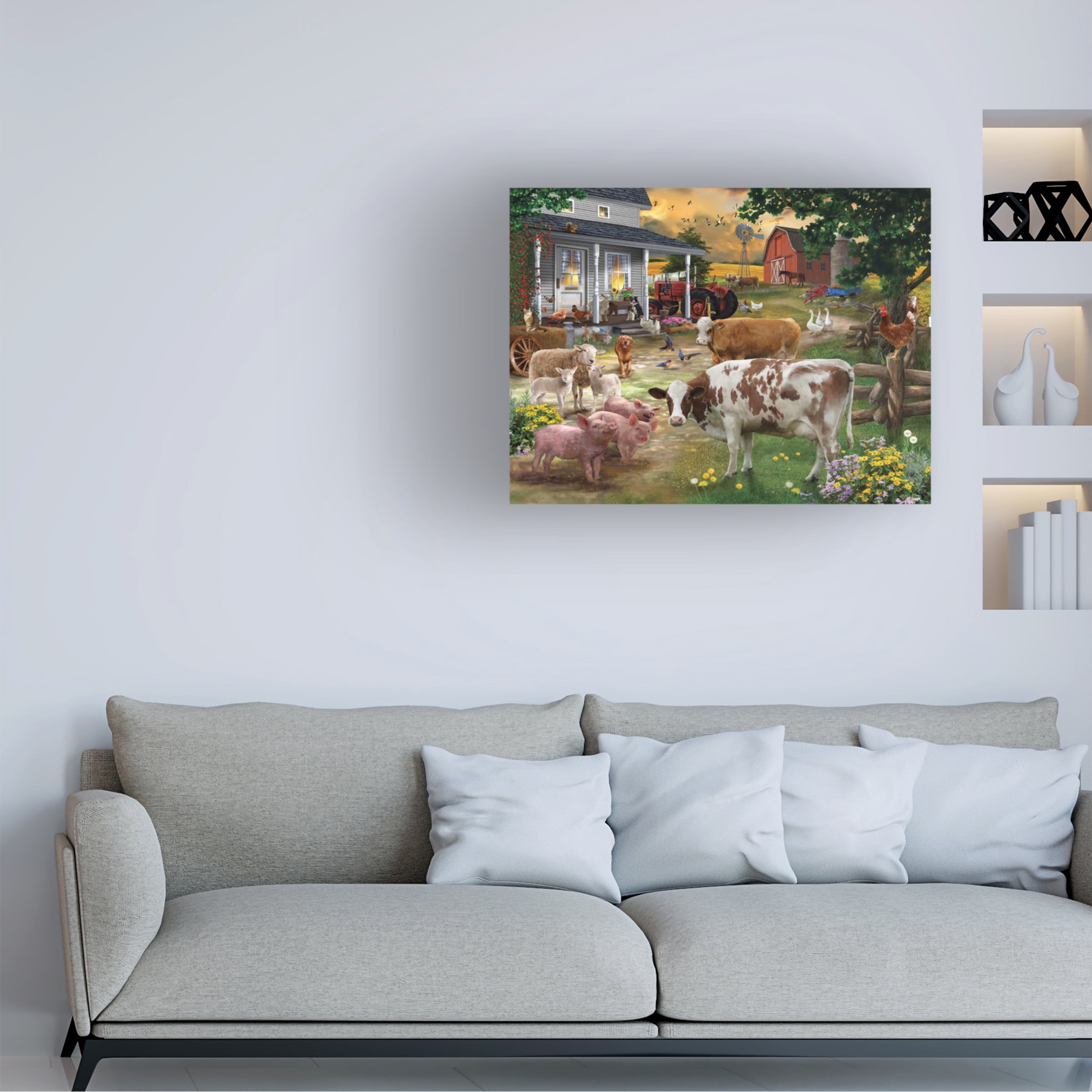 Bigelow Illustrations 'Farm Friends' Canvas Art