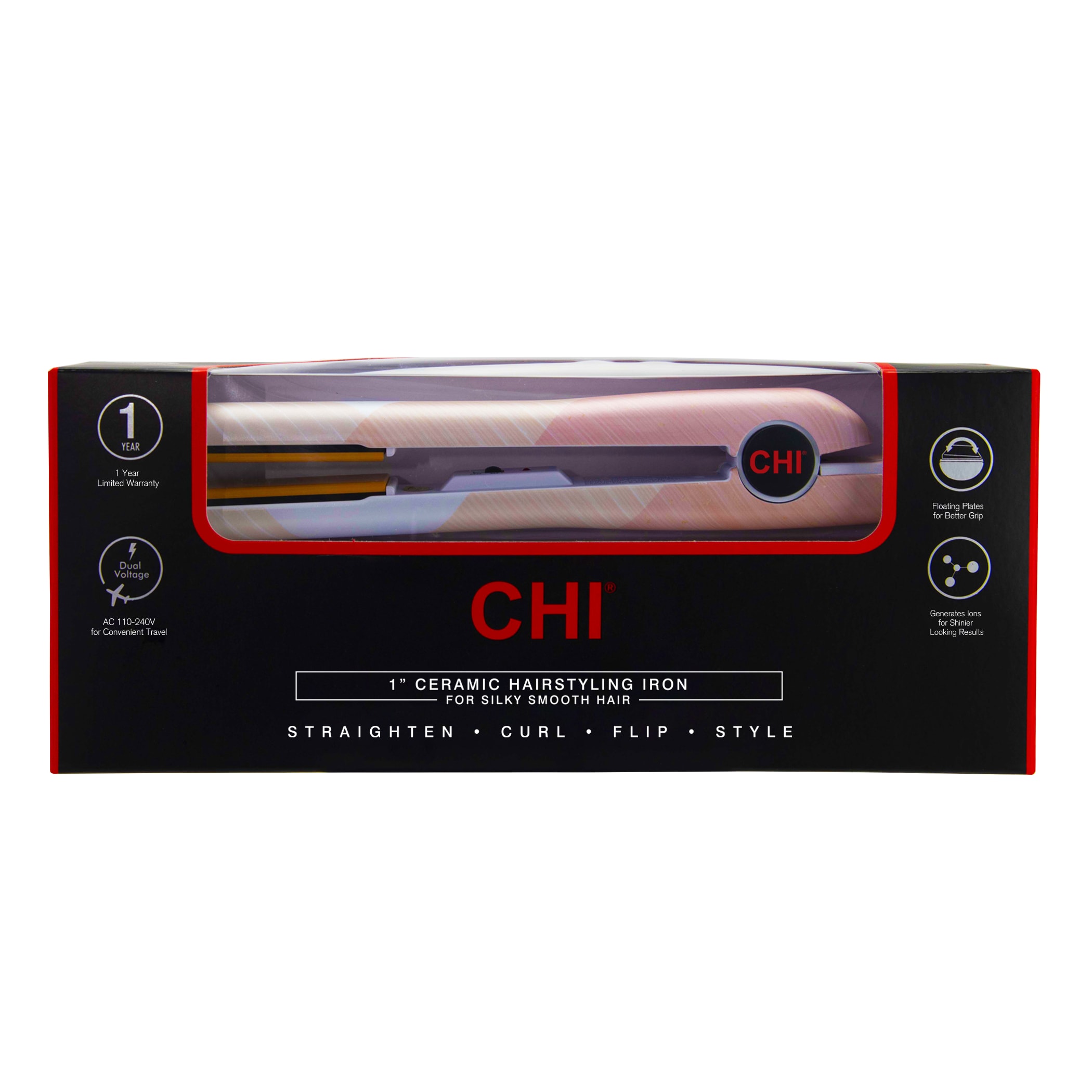 CHI 1" Tourmaline Ceramic Hairstyling Iron - image 2 of 4