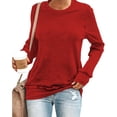 thumbnail image 2 of Customizable Women's Hoodless Sweatshirt DIY Photo Text Design Comfortable Casual Fashion Top, 2 of 7