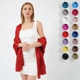 thumbnail image 2 of Wmool Luxury Shiny Silk Satin Feel Maxi Long Hijab Shawl Wrap W1B7, 2 of 9