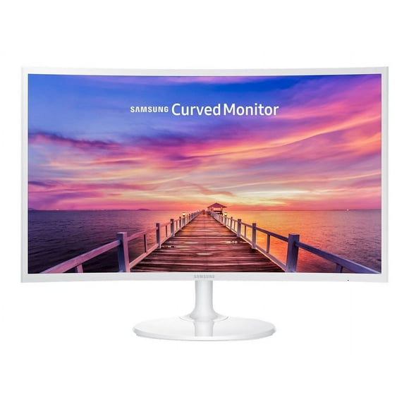 Samsung C27F391FHN - CF39 Series - LED monitor - curved - 27" - 1920 x 1080 Full HD (1080p) @ 60 Hz - VA - 250 cd/m�� - 3000:1 - 4 ms - HDMI, VGA - high glossy white