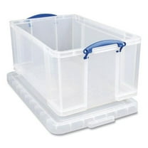 17.31 x 28 x 12.25 in. Snap-Lid Storage Bin, Clear - 16.9 gal
