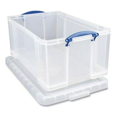 17.31 x 28 x 12.25 in. Snap-Lid Storage Bin, Clear - 16.9 gal