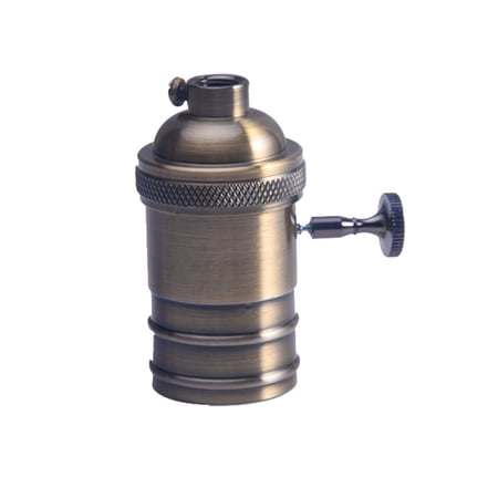 

Light Brass Light Socket Copper Antique E26/E27 Bulb Retro Lamp Holder