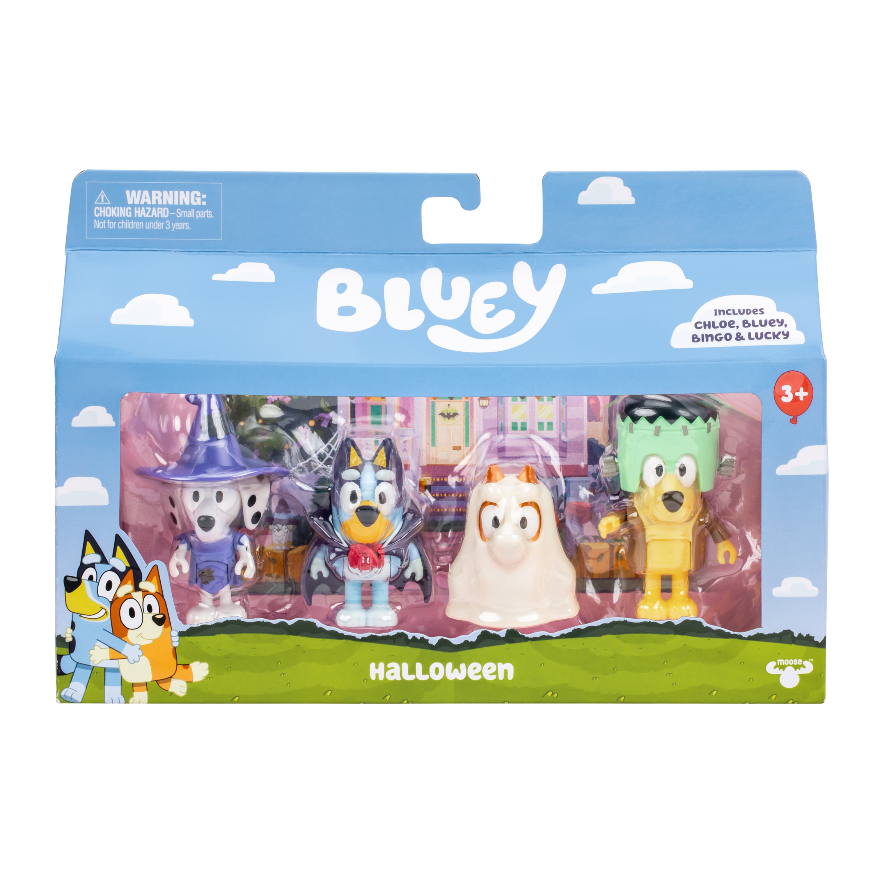 BLUEY COSTUME PARTY FIGURE 4PK
