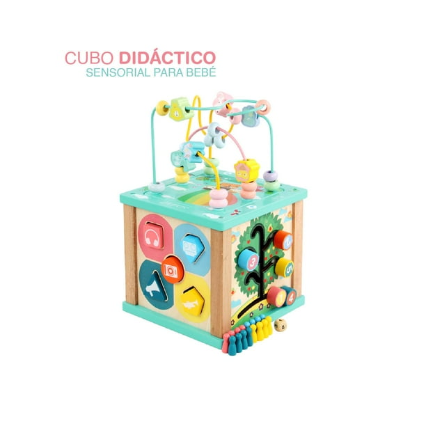 Juguete Didáctico Cubo Sensorial de Actividades en para bebés