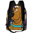 thumbnail image 3 of Lsque Scooby-Doo Pattern Backpack – School Travel Canvas Daypack with Ergonomic Padded Straps, Multiple Compartments & Leather Handle, 3 of 5