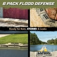 thumbnail image 3 of Flood Hero Water Activated Sandbags for Flooding- 6 Pack Bag Barriers of Sand Gel, 3 of 6