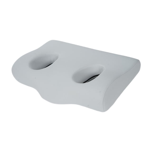 Almohada para perforaciones orejas, ideal para usar con auriculares y pendientes. Transpirable, ergonómica, para dormitorio y hogar. Cojín cervical Gris claro