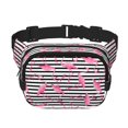 thumbnail image 1 of Balery Flamingos Mochila Cinturón para Mujeres y Hombres, Bolsa de Cintura Impermeable de Doble Capa con Correa, 1 of 9