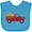 Turquoise, variant on Inktastic Thanksgiving Red Truck Hauling a Giant Pumpkin Boys or Girls Baby Bib