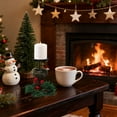 thumbnail image 3 of Christmas Reindeer & Heart Metal Candlestick - Table Centerpiece with Wreath & Red Berries - Festive Holiday Decor Enhancing Warm Ambiance for Christmas Gatherings & Home Tables, 5.31*4.33in, C, 3 of 6