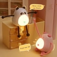 thumbnail image 5 of Leadrop Night Light Mini Cute Pink Pig Design Phone Holder Adorable Warm Light Rechagable Relaxing LED Night Light, 5 of 11
