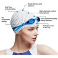 thumbnail image 4 of Gorro De Baño De Silicona, Gorro De Baño Cómodo Ideal para Y Corto Medio H, Gorro De Baño para Mujeres Y Hombres, Gorros Er Keep H U, 4 of 4
