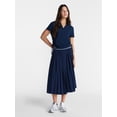 thumbnail image 3 of Avia Women's Cinched Side Pique Polo Shirt, Sizes XS-XXXL, 3 of 6