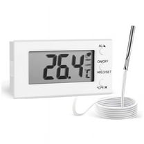 Digital Oven Thermometer with Probe -58°F to 572°F, High Low Temperature Alarm, LCD Display, Celsius/Fahrenheit Switch