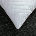 thumbnail image 5 of Peace Nest Quilted Feather and Down Decorative Pillow Inserts with Blue Piping, Square Pillow, Set of 2, 12" x 20", 5 of 6