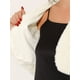 thumbnail image 5 of BOLERO CHIC FORMAL INSPIRADO para vestido de noche de mujer, chaqueta de piel sintética, talla XL, color beige, 5 of 6