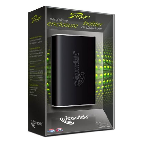 Kit de recinto del disco duro USB/ESB/ESB de ACOMDATA 2.5 ", Obsidian Black (TNGXXXUSE-Blk)