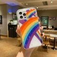 thumbnail image 1 of TOP SHE Case for Apple iPhone 12 Pro Max (6.7 Inch), Durable Silicone Case Slim Fit Lightweight Cover Scratch Resistant Drop Proof Cute Rainbow Pattern Cell Phone Case (Colorful H), 1 of 4