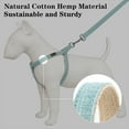 thumbnail image 3 of Plutus Pet Cotton Hemp Step In Dog Harness, Sustainable, Lightweight and Escape-Proof, Easy Walk Dog Harness for Puppy Small Medium and Large Dogs, Light Blue, L, 3 of 7