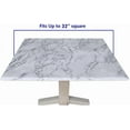 thumbnail image 5 of Elastic Edge Fitted Table Cover Square, Marble Pattern Printed on Wrinkle Resistant Polyester Table Cloth, for Wrinkle Resistant Cloths Kitchen, Fit for 34" x 34"Square Table, 5 of 5