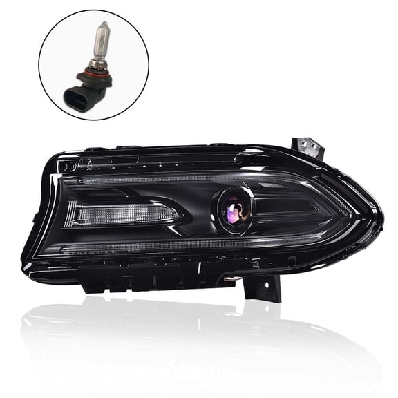 PIT66 Headlight, Fit for 2015-2021 Dodge Charger Headlamp Pair W/O Logo Left Driver Side