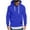 Blue, variant on Coorders Men's Pullover Hoodie, Long Sleeve Sweatshirt with Pockets, Fit Basic Casual Drawstring Hoodies ,Big and Tall Army Green,Size L