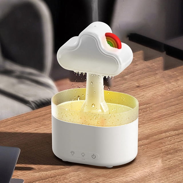 Humidificador de lluvia Macarena Humidificador de nube de lluvia USB blanco