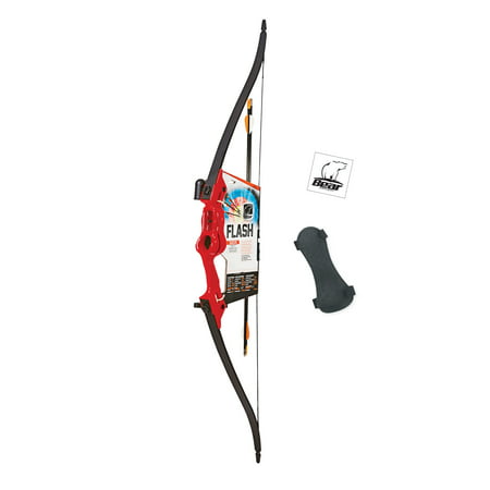 Bear Archery Flash Youth Bow Set with Whisker Biscuit, Armguard, and Arrow Quiver Recommended for Ages 11 and Up – (Best Archery Accessories 2019)