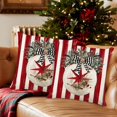 thumbnail image 3 of Tarmeek Christmas Pillow Covers 18x18 Inch Set of 4 Christmas Decorations, Seasonal Winter Xmas Holiday Decor Snowflakes Throw Pillow Covers for Home Decor Christmas Decorations Indoor, 3 of 9
