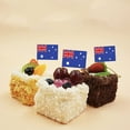 thumbnail image 4 of 300 piezas de palillos de dientes de la bandera australiana, pequeño mini palo de papel para decoración de tartas, bandera australiana, decoración de fiesta de comida, bandera para pastel de bar, 4 of 5