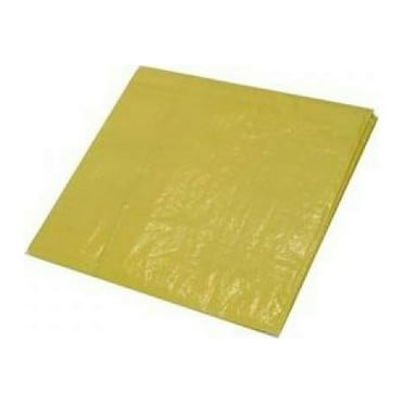 Harpster Tarps 12' x 20' High Visibility Yellow 3.3 oz. Poly Tarp 8 Mil