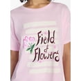 thumbnail image 4 of No Boundaries Sleepwear Oversized Graphic Cotton Tee, Women’s and Women’s Plus XXS-3X, 4 of 5