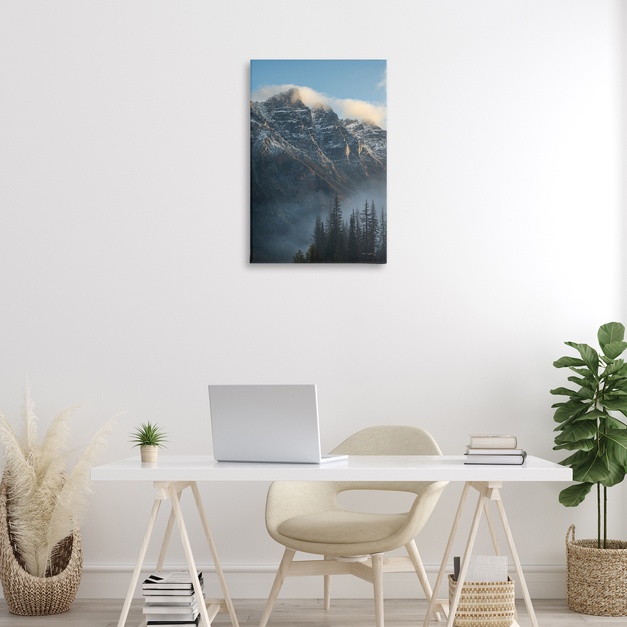Stupell Industries Mount Tupper Mist Landscape & Nature Photography Wrapped Canvas Art Print Wall Art, 20 x 30