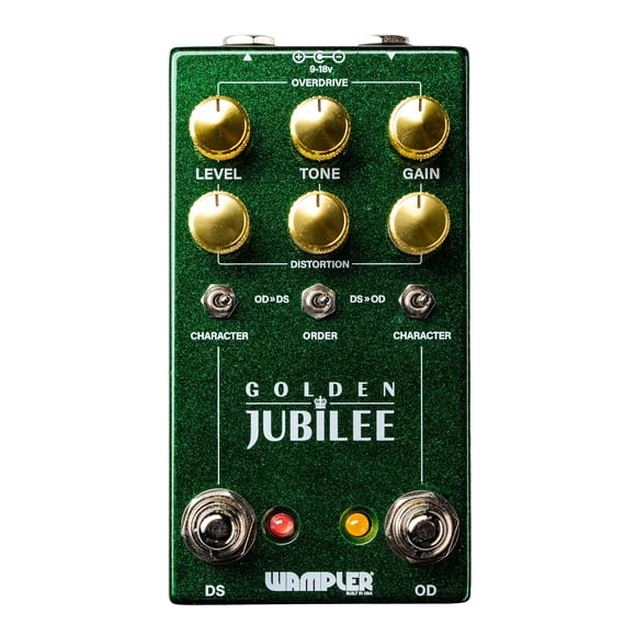 Pedal de overdrive y distorsión Wampler Golden Jubilee