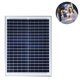 thumbnail image 2 of Panel solar de 20 vatios Panel solar portátil monocristalino de 18 voltios para cargar 12V batería para RV, barco, tienda, yate, coche, 2 of 8
