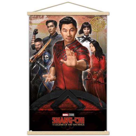 Marvel Shang-Chi and the Legend of the Ten Rings - Group Wall Poster with Wooden Magnetic Frame, 22.375" x 34"