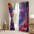 thumbnail image 3 of Homewish Kawaii Salamander Blackout Curtains Set of 2 (52x84 Each),Sealife Red Coral Window Curtains,Pink Axolotl Curtains and Drapes For Boys Girls,Super Cozy Room Decor, 3 of 6