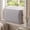 25"x17"x3.5", variant on Quilted Window AC Cover, Indoor Air Conditioner Dust Protector, Adjustable Drawstring, Grey