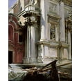 thumbnail image 2 of Sargent, John Singer 26x32 Black Ornate Wood Framed with Double Matting Museum Art Print Titled - Church of San Stae, Venice, 2 of 4