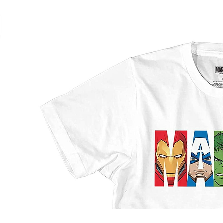 Ironman, - Captain Classic America - Comics Marvel Shirt Mens Group Spiderman, Hulk & T-Shirt Tee Throwback