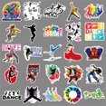 thumbnail image 4 of Pegatinas de baile para niñas, pegatinas impermeables para botella de agua, 60 pegatinas de baile motivacionales para álbumes de recortes, ordenador portátil, 4 of 5