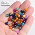 thumbnail image 5 of U8MO Natural Agate Colorful Stone Round 4mm 6mm 8mm 10mm 12mm Loose Beads Lot-Black Agate-4mm 100pcs, 5 of 8