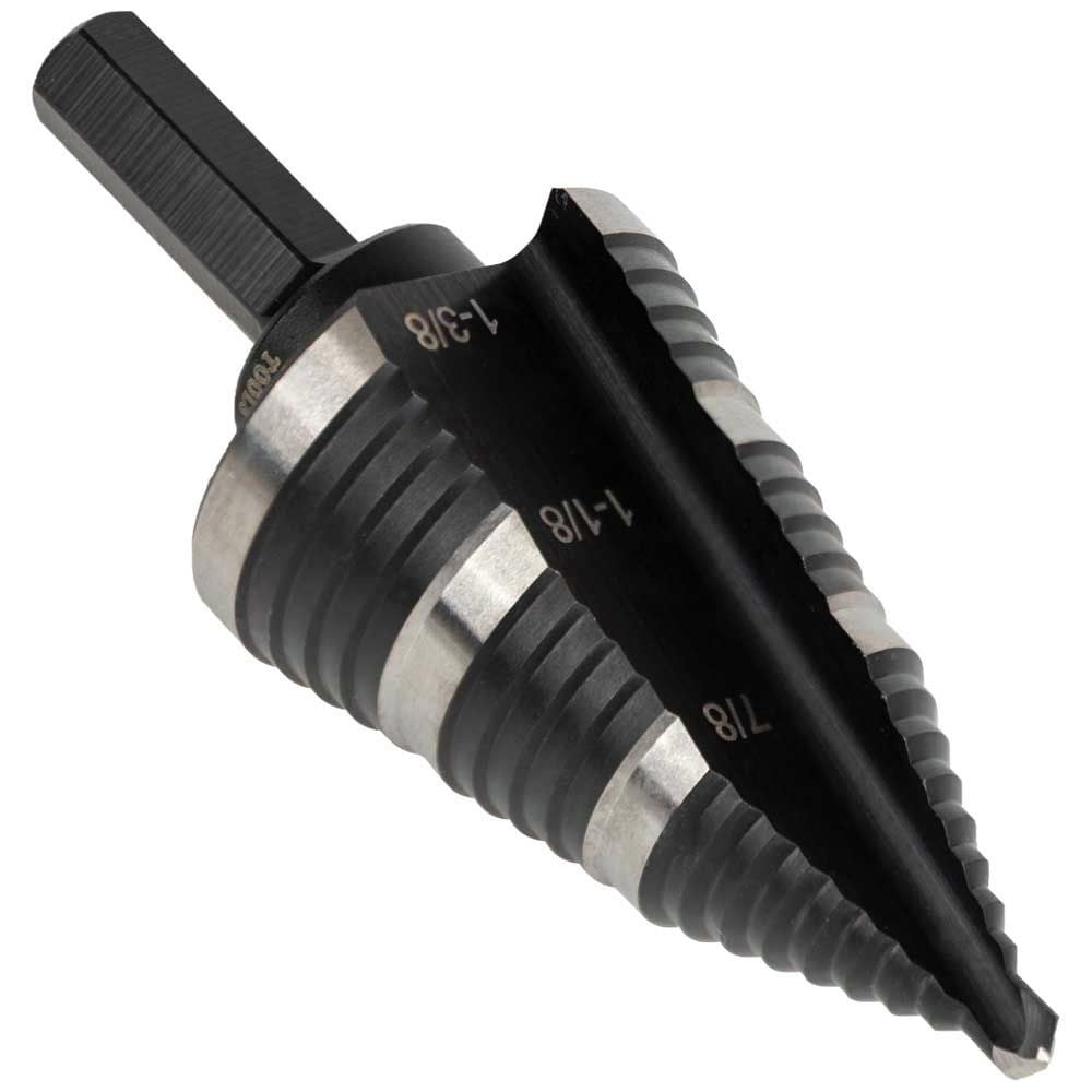 Klein Tools KTSB15 7/8 in. to 1-3/8 in. #15 Double Fluted Step Drill Bit