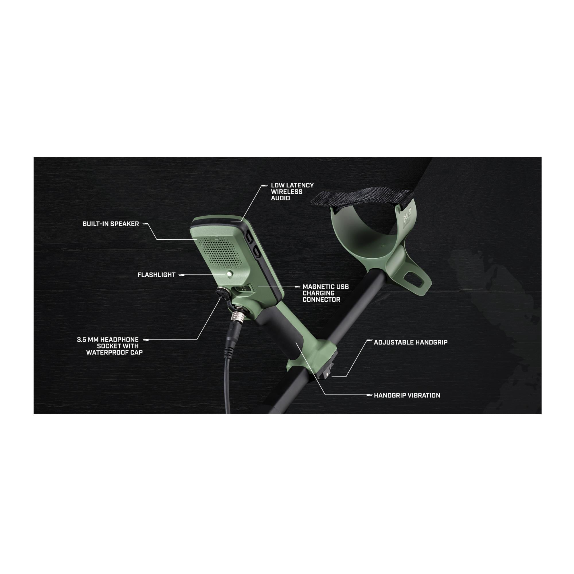 Minelab X-Terra Pro Waterproof, Light, and Compact Metal Detector Bundle
